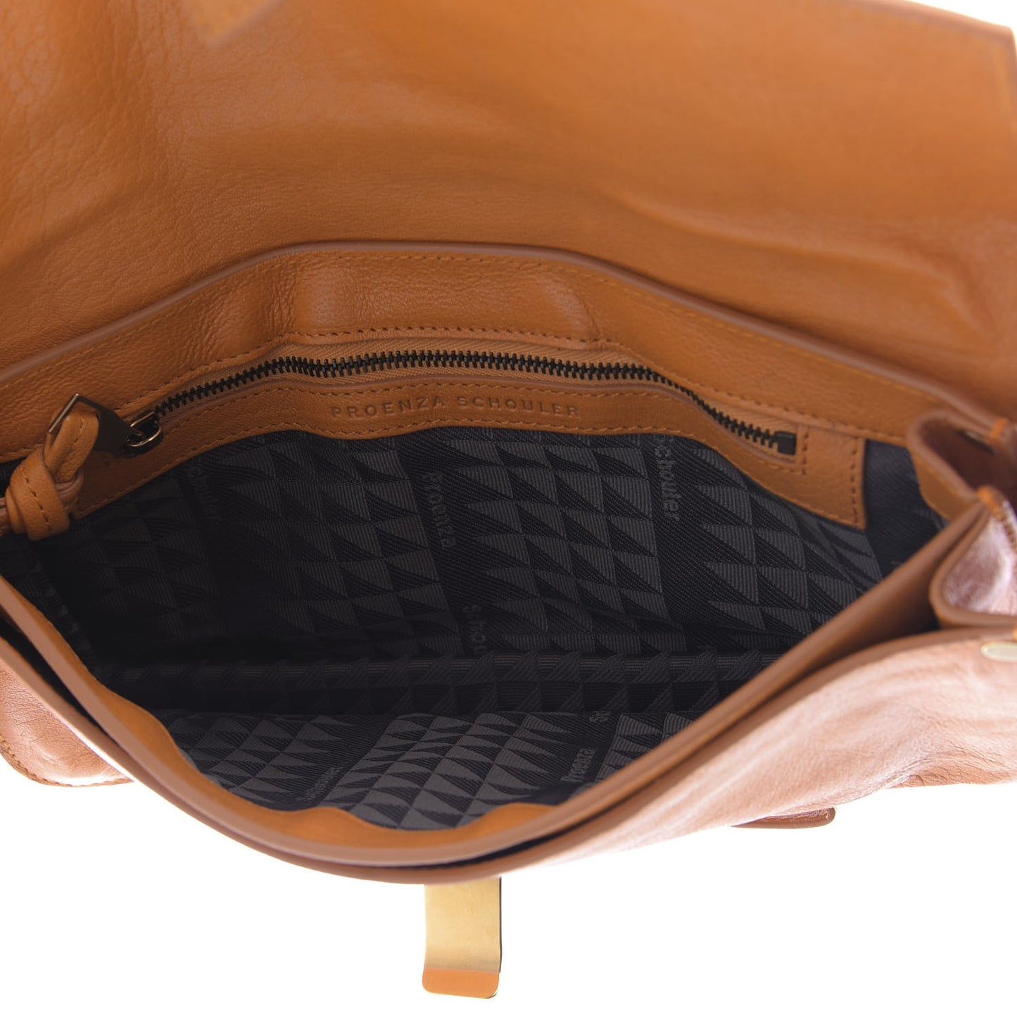 Lambskin PS1 Pochette Clutch Saffron