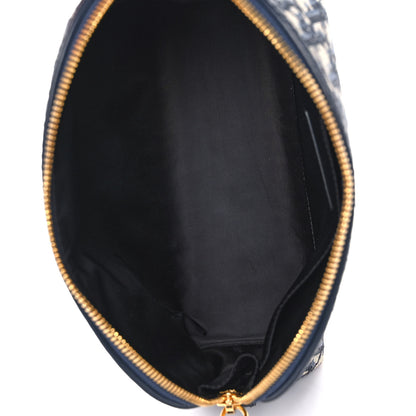 Christian Dior Oblique 30 Montaigne Cosmetic Pouch Blue 5 of 9