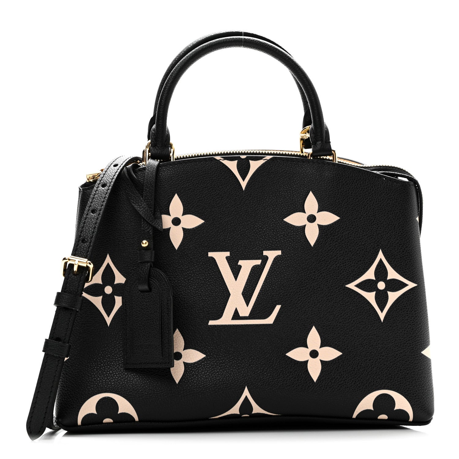 Louis Vuitton Empreinte Monogram Giant Petit Palais Black Beige 7 of 9
