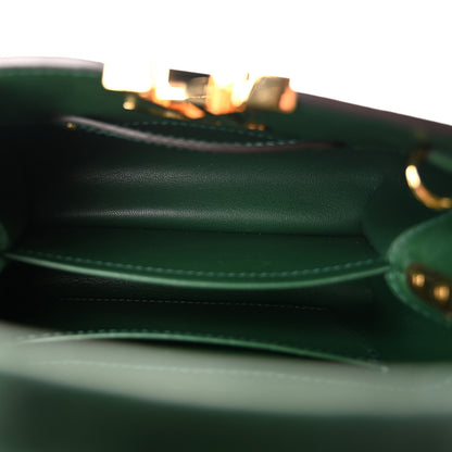 Louis Vuitton Ostrich Capucines Mini Mint 5 of 10