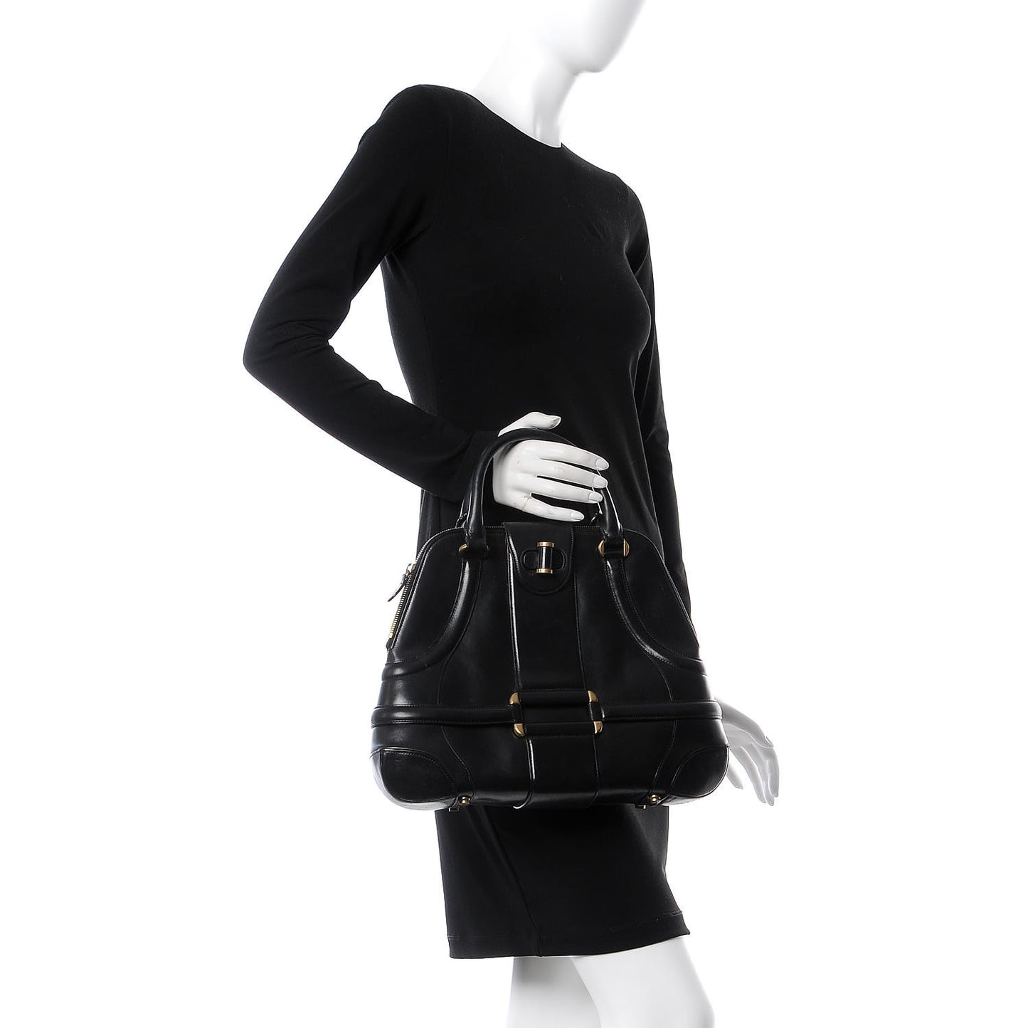ALEXANDER MCQUEEN Calfskin Large Novak Black