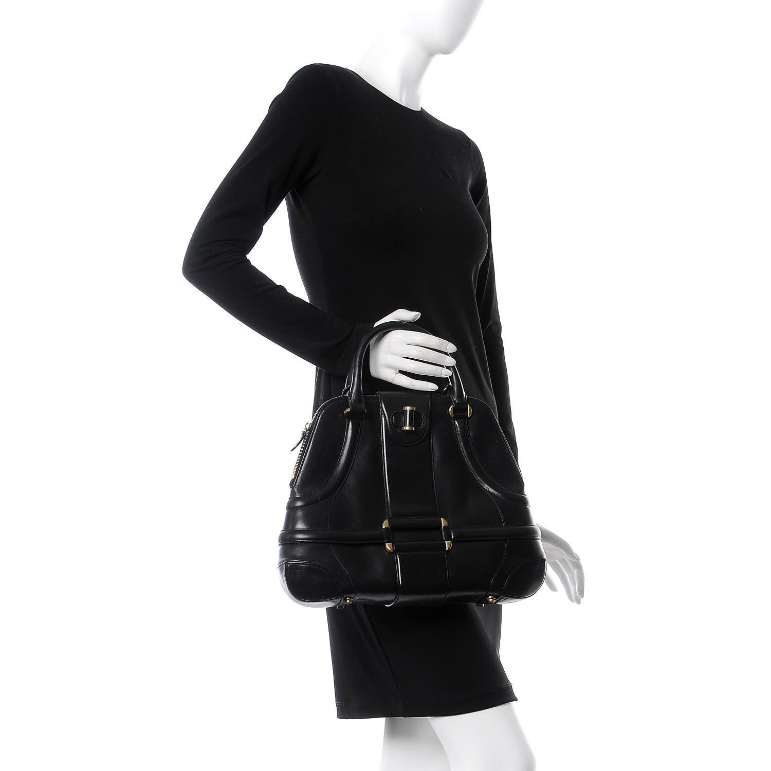 Alexander Wang ALEXANDER MCQUEEN Calfskin Large Novak Black 2 of 20