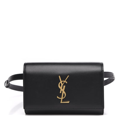 Saint Laurent Smooth Calfskin Monogram Kate Belt Bag Black 1 of 8
