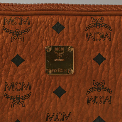 MCM Heritage Visetos Zip Around iPad Case Cognac 8 of 8