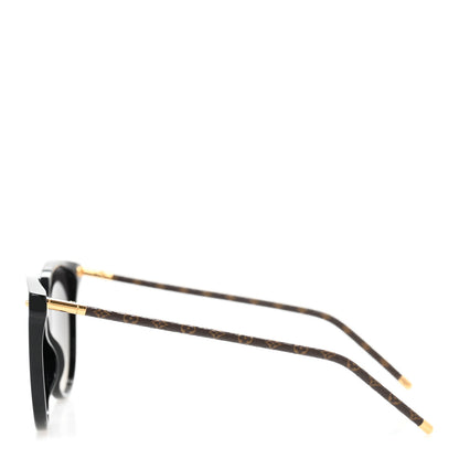 Louis Vuitton Monogram Acetate LV First Round Sunglasses Z1710W Black 3 of 9