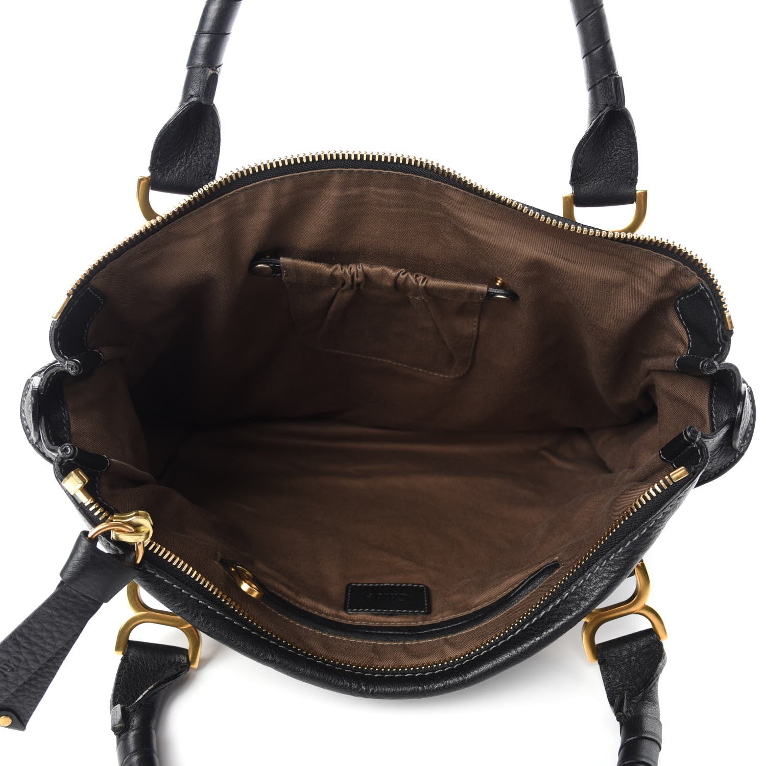 Chloe Calfskin Large Marcie Satchel Black 5 of 10