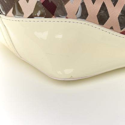 Burberry Supernova Check Net Drawstring Bag White 12 of 13
