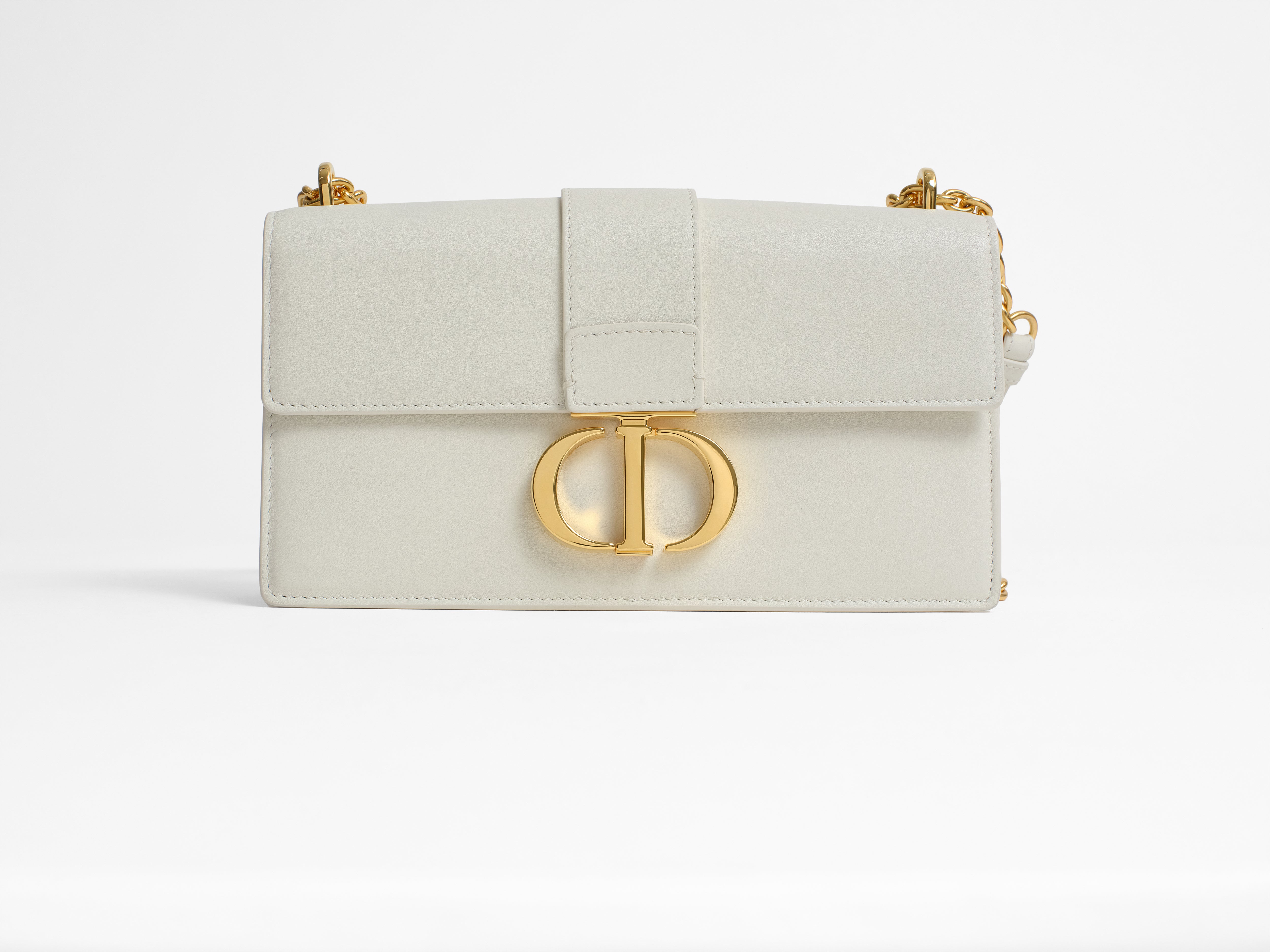 Christian Dior Grained Calfskin 30 Montaigne East West Chain Flap Bag