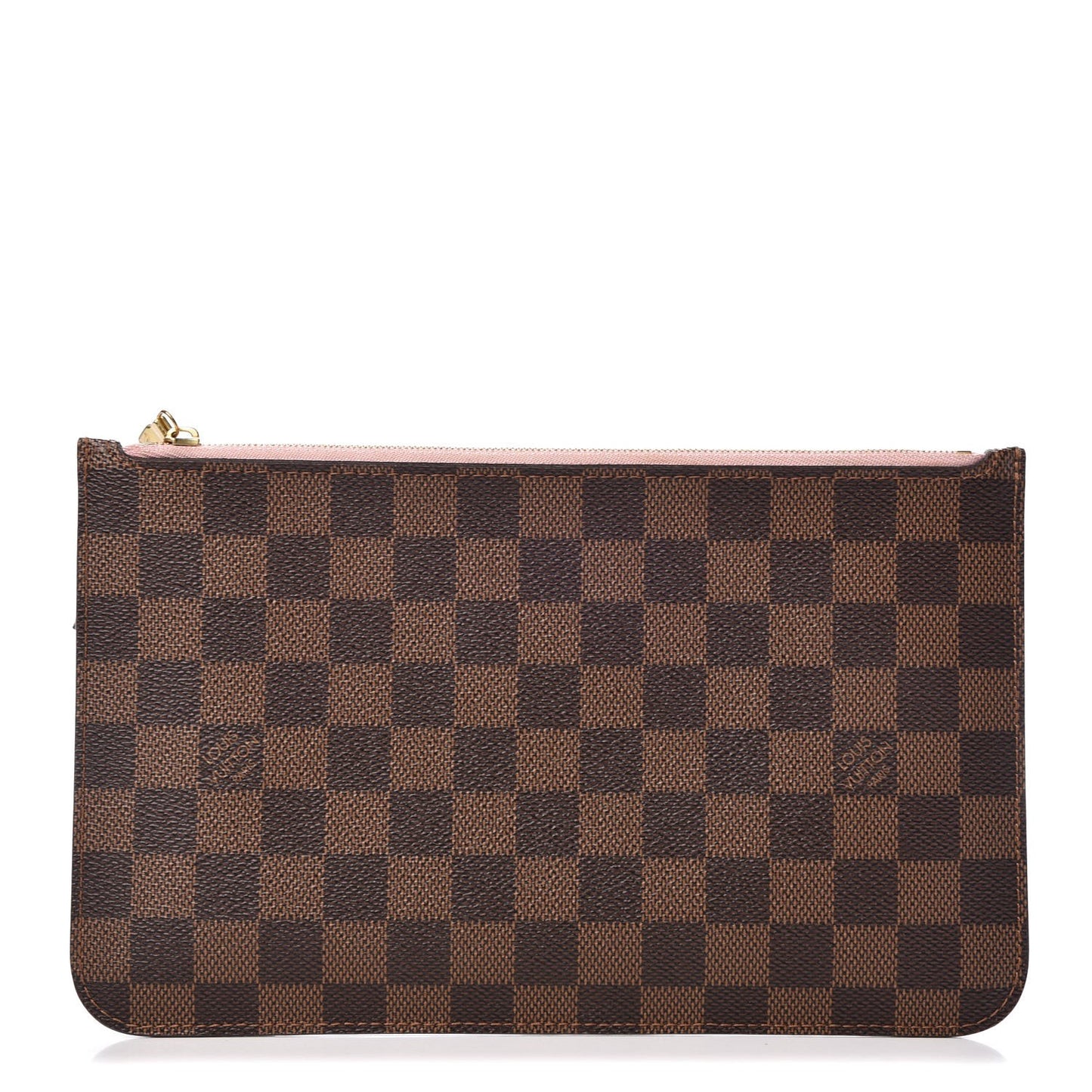 Damier Ebene Neverfull MM GM Pochette Rose Ballerine