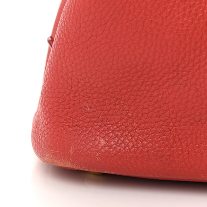 Prada Vitello Daino Side Zip Shopper Tote Rosso 12 of 18