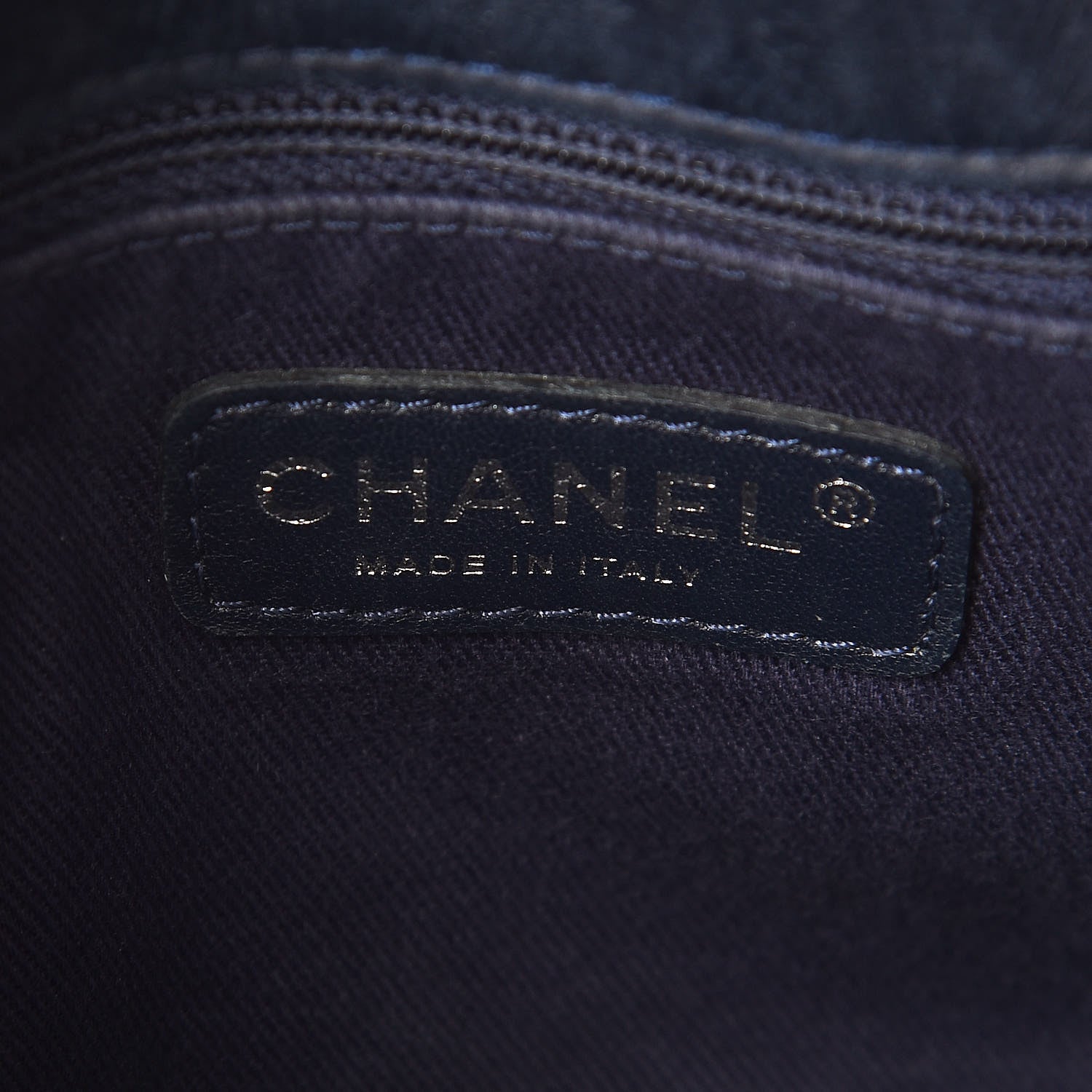 Chanel Iridescent Calfskin New Bubble Large Flap Navy 8 of 13