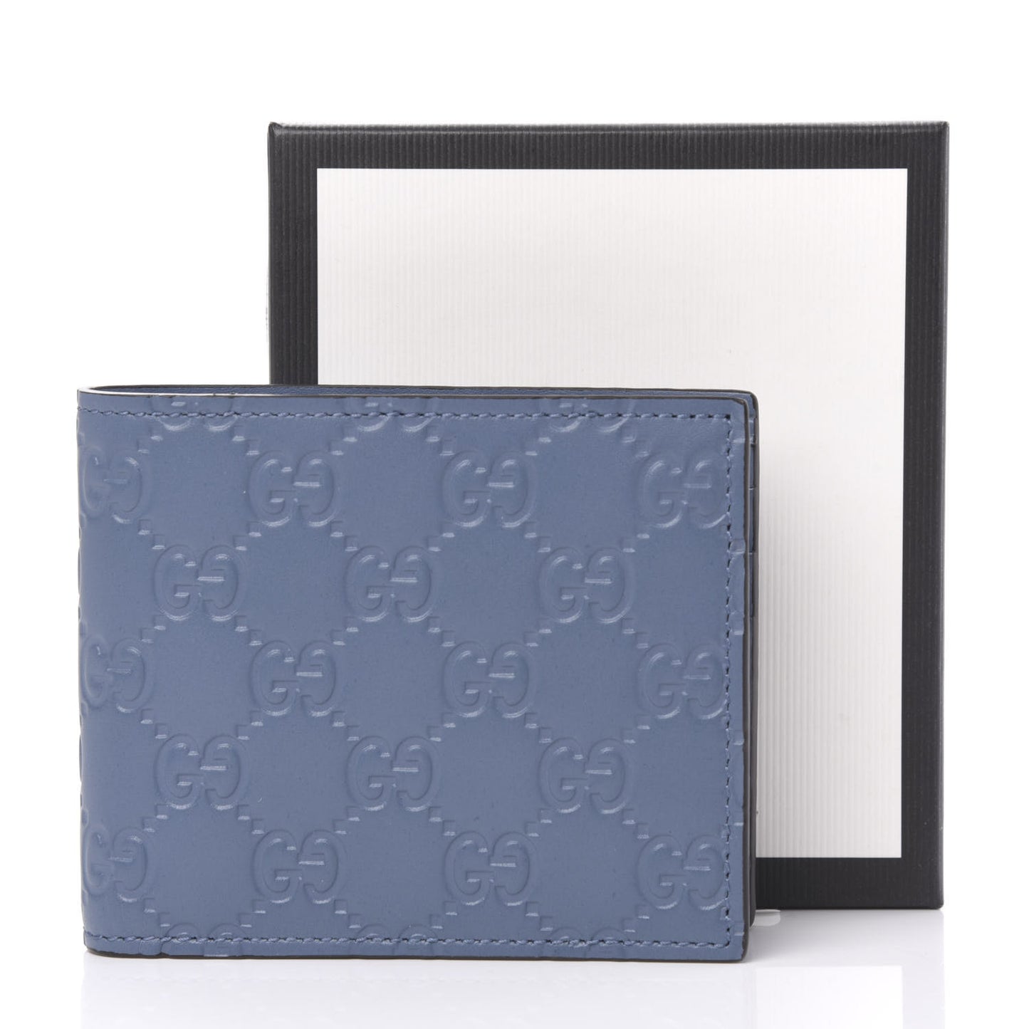 Guccissima Bi-Fold Wallet Blue