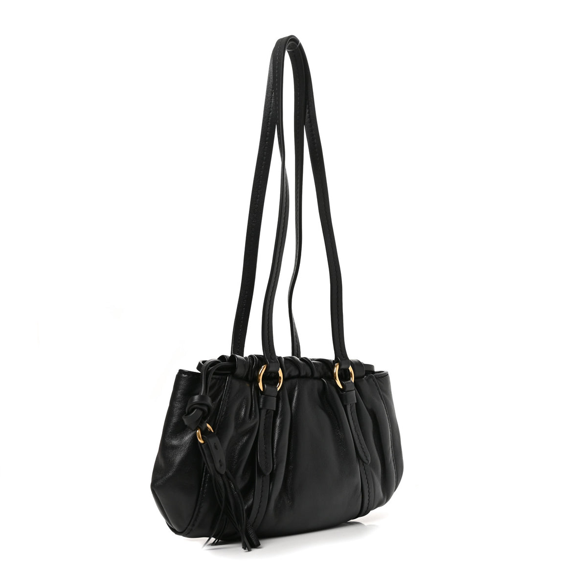 Nappa Mini Joie Shoulder Bag Black