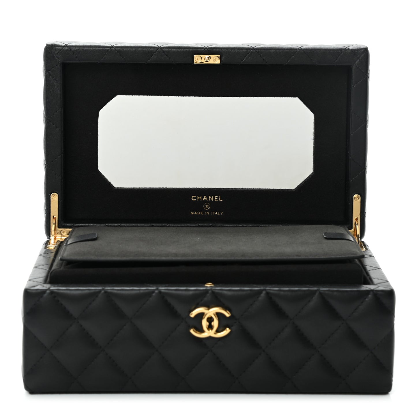 Lambskin Small Jewelry Box Black