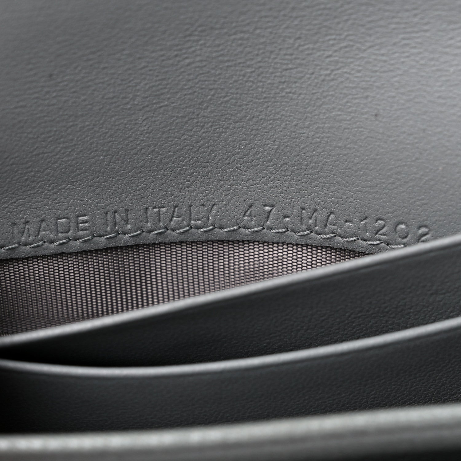 Christian Dior Goatskin Saddle Card Holder Grey 7 of 10