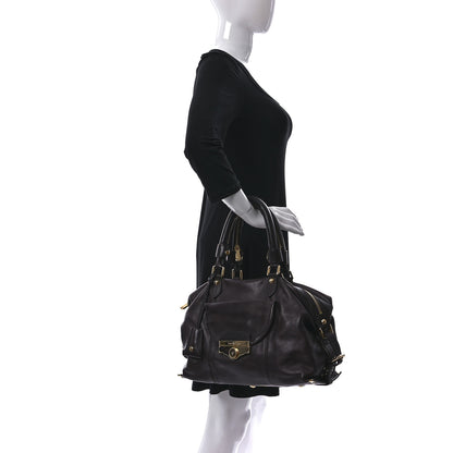 Louis Vuitton Calfskin Sac Louis Chocolate 2 of 14