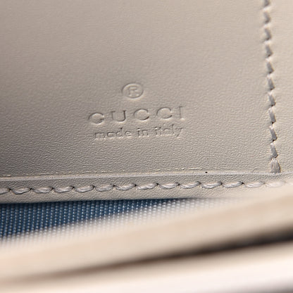 Gucci X SEGA Calfskin GUCCY Stars Zip Around Wallet Mystic White Gold 6 of 8
