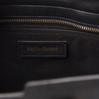 Saint Laurent Textured Calfskin Small Classic Y Cabas Black 7 of 16