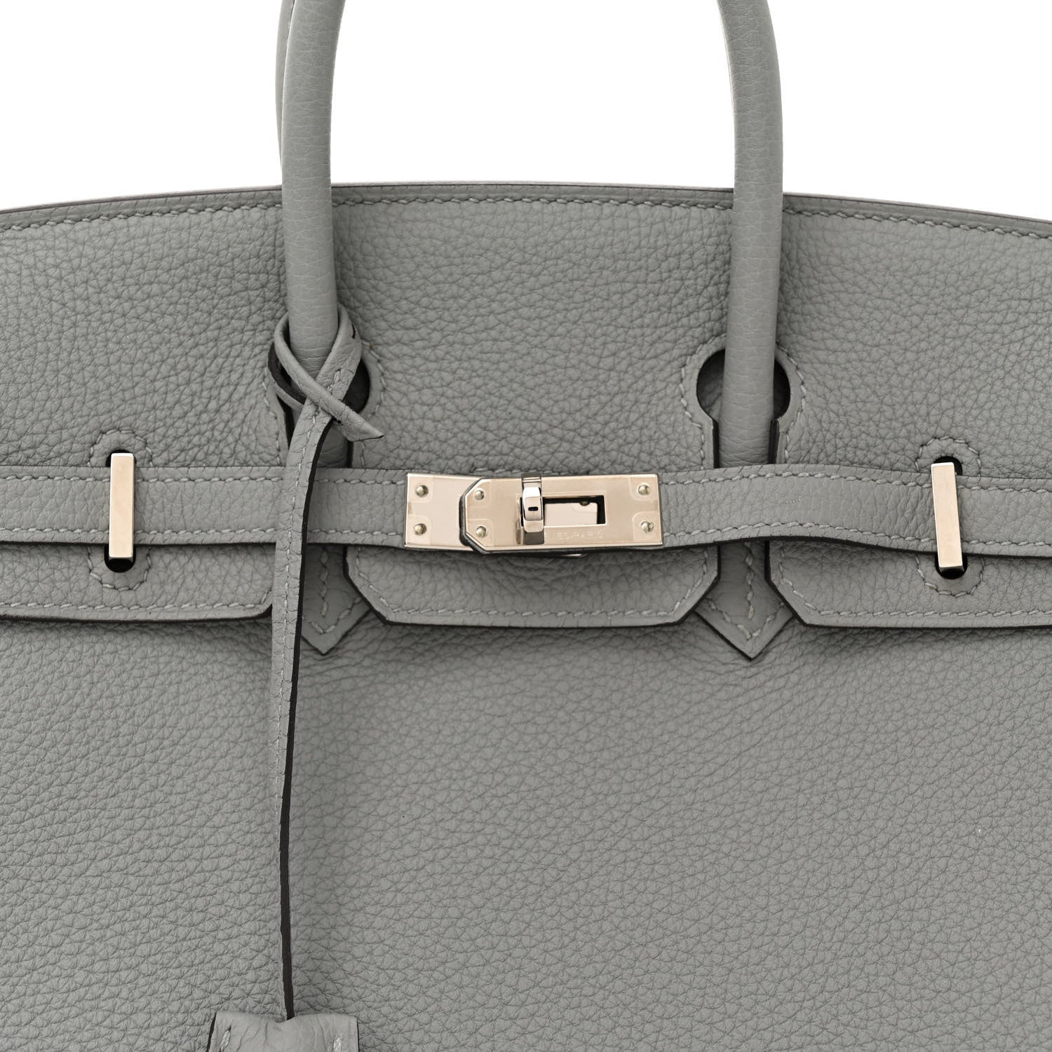 Hermes Togo Birkin 25 Gris Mouette 8 of 11