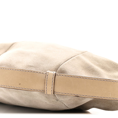 Saint Laurent Suede Calfskin Small Hobo Beige 10 of 12