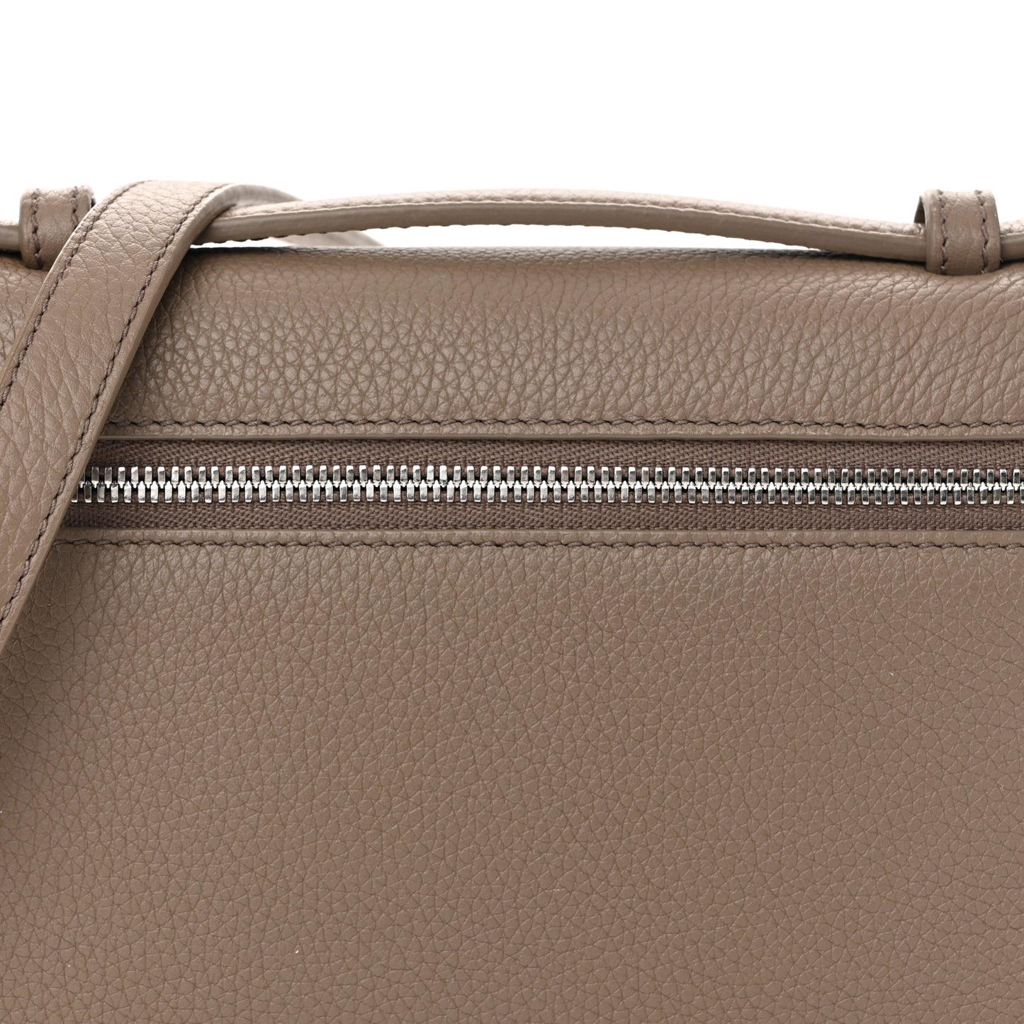 Grained Calfskin L19 Extra Pocket Pouch Warm Mastic