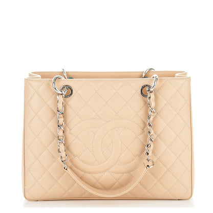 Chanel Caviar Quilted Grand Shopping Tote GST Beige Clair 1 of 7