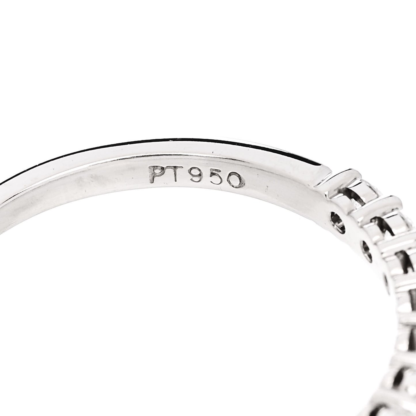 Platinum Diamond .25ctw Embrace Half Circle Band Ring 54 7