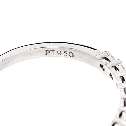 Tiffany Platinum Diamond .25ctw Embrace Half Circle Band Ring 54 7 4 of 5