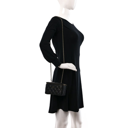 Chanel Caviar Quilted Small Vanity Case With Chain Black 2 of 11