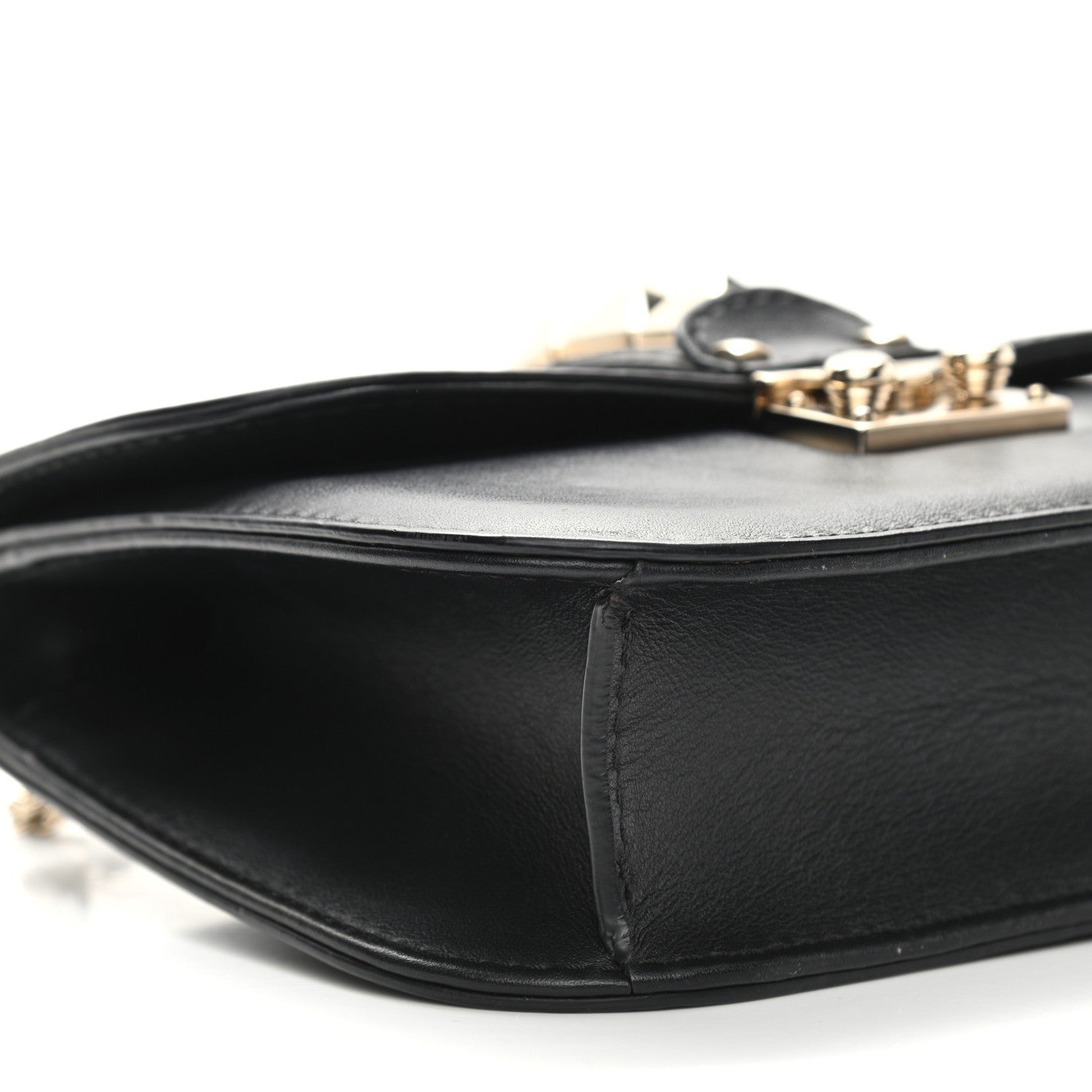 Valentino Garavani Vitello Small Glam Lock Rockstud Flap Black 5 of 10