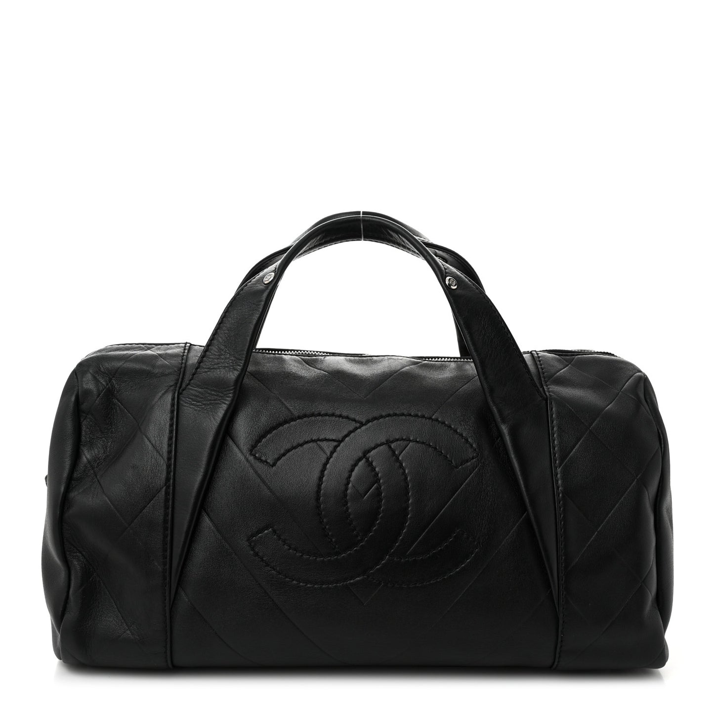 Calfskin CC Chevron All Day Long Boston Black