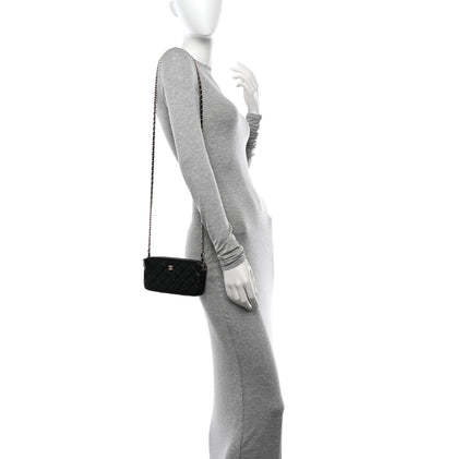 Chanel Caviar Quilted Small Clutch With Chain Black 2 of 12