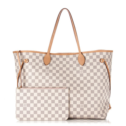 Louis Vuitton Damier Azur Neo Neverfull GM Rose Ballerine 1 of 11