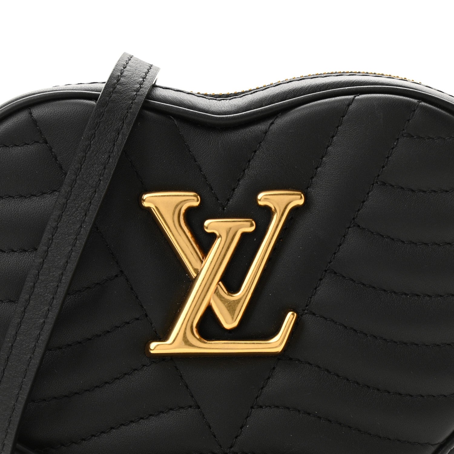 Louis Vuitton Calfskin New Wave Heart Bag Black 7 of 10