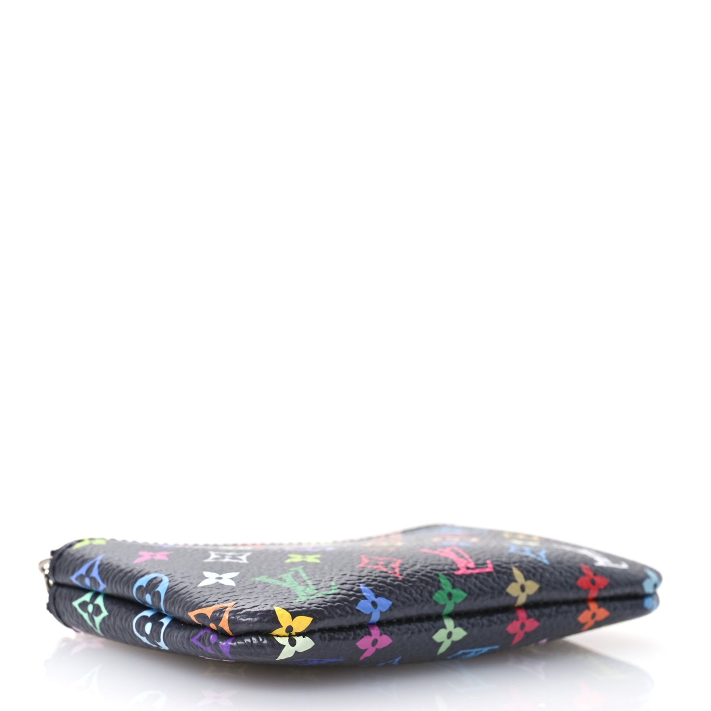 LV X TM Monogram Multicolor Key Pouch Black