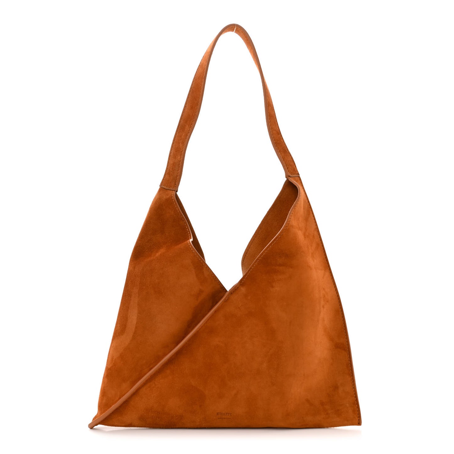Suede Calfskin Small Sara Tote Caramel