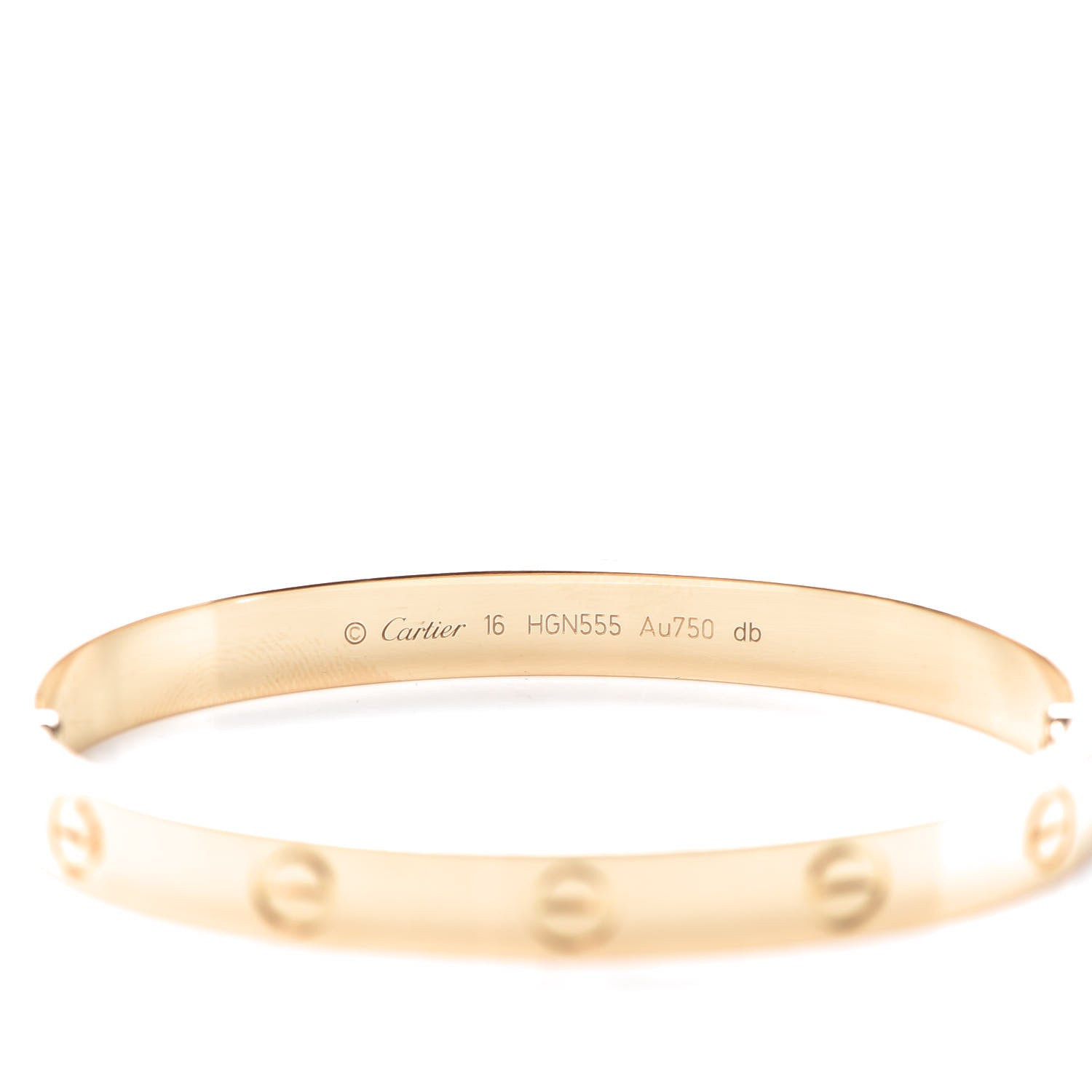 Cartier 18K Yellow Gold LOVE Bracelet 16 4 of 8