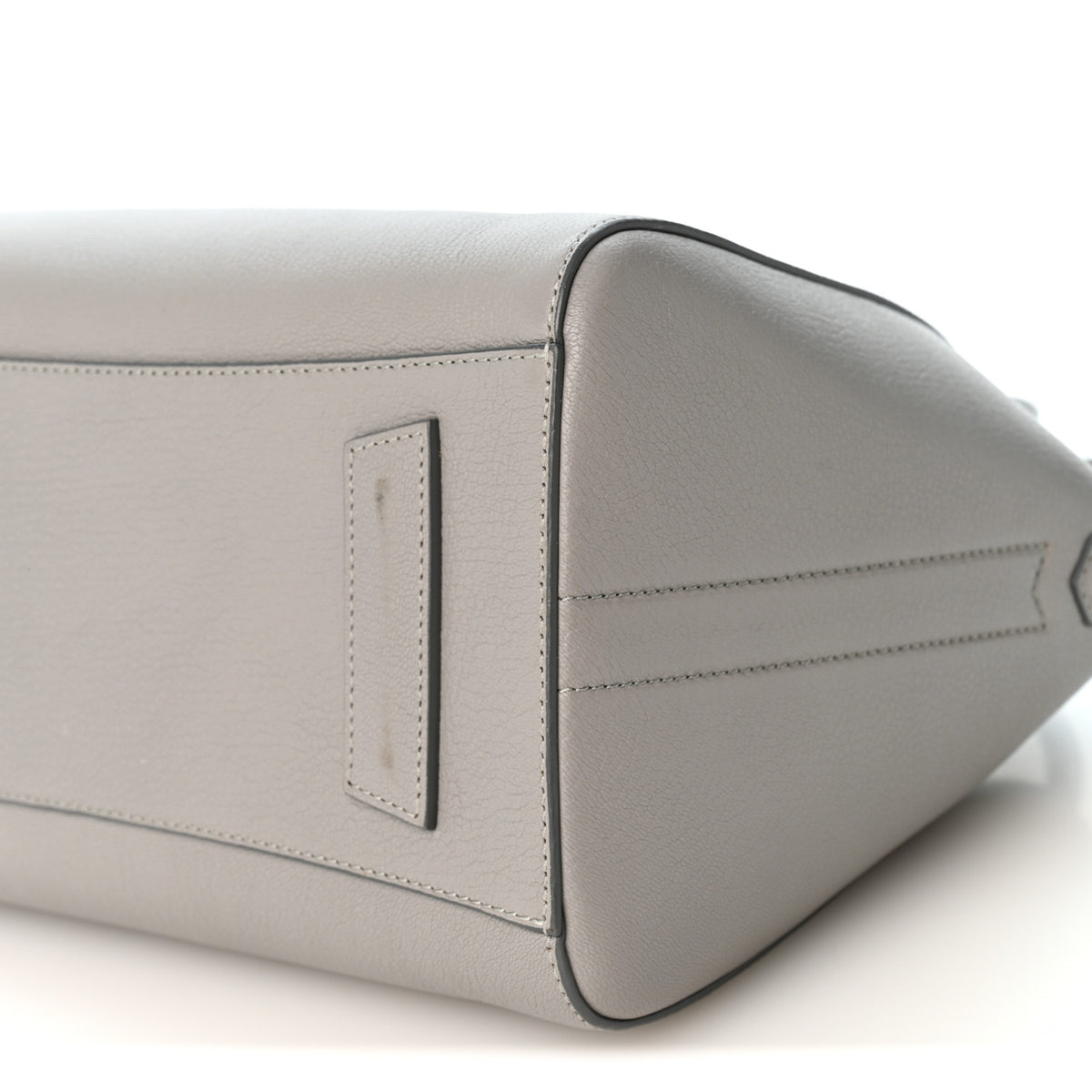 Sugar Goatskin Small Antigona Pearl Grey