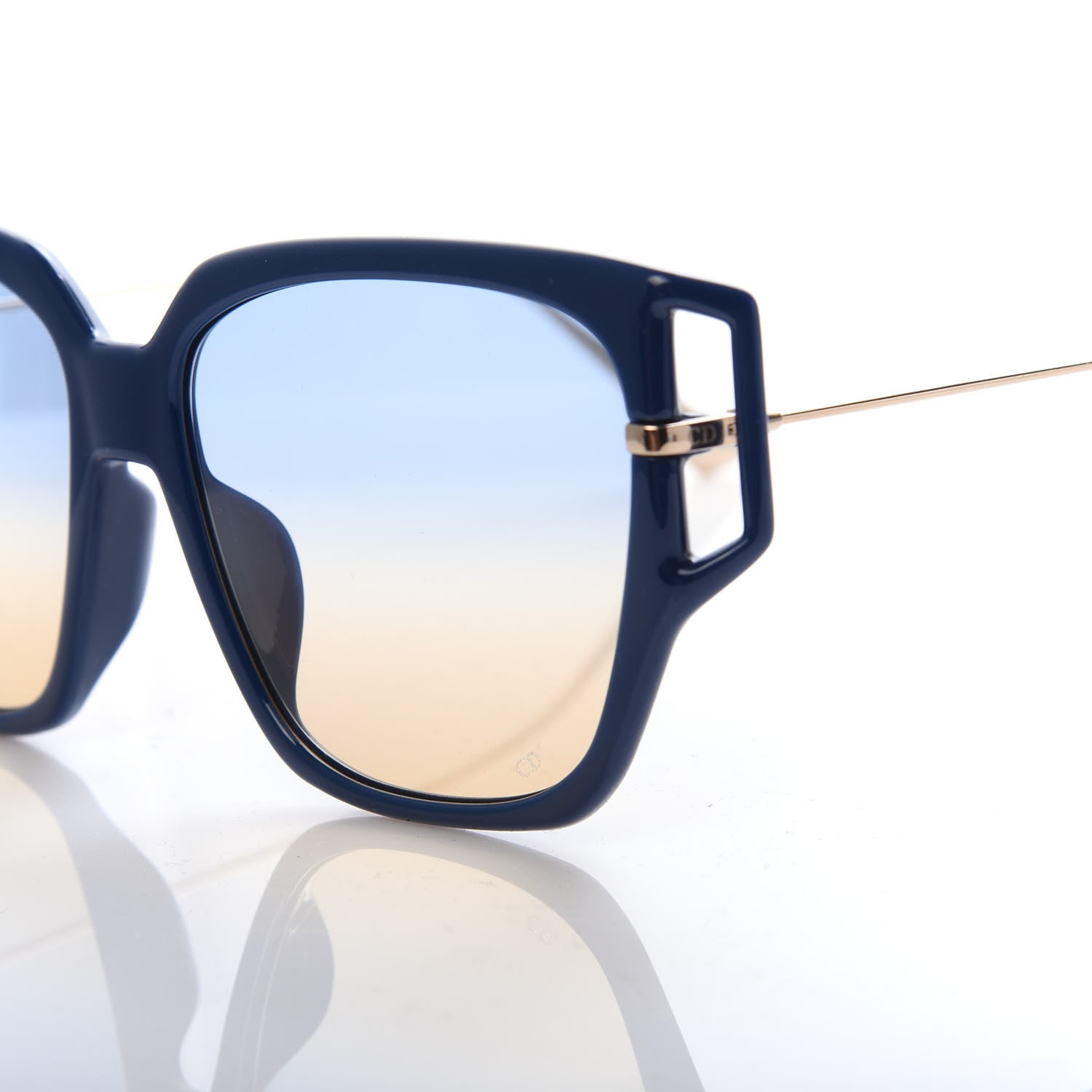 Christian Dior Direction 3F Sunglasses Blue Gold 7 of 8