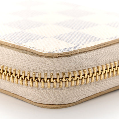 Louis Vuitton Damier Azur Clemence Wallet Rose Ballerine 9 of 10