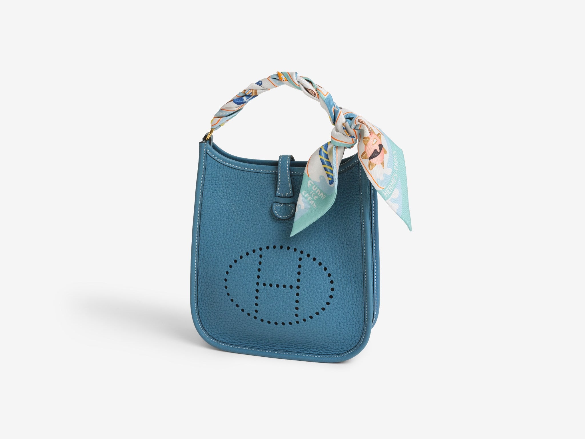 Hermes Evelyne Mini with a Twilly center frame
