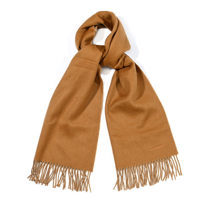 Hermes Cashmere Recto Verso Muffler Camel Beige 1 of 4