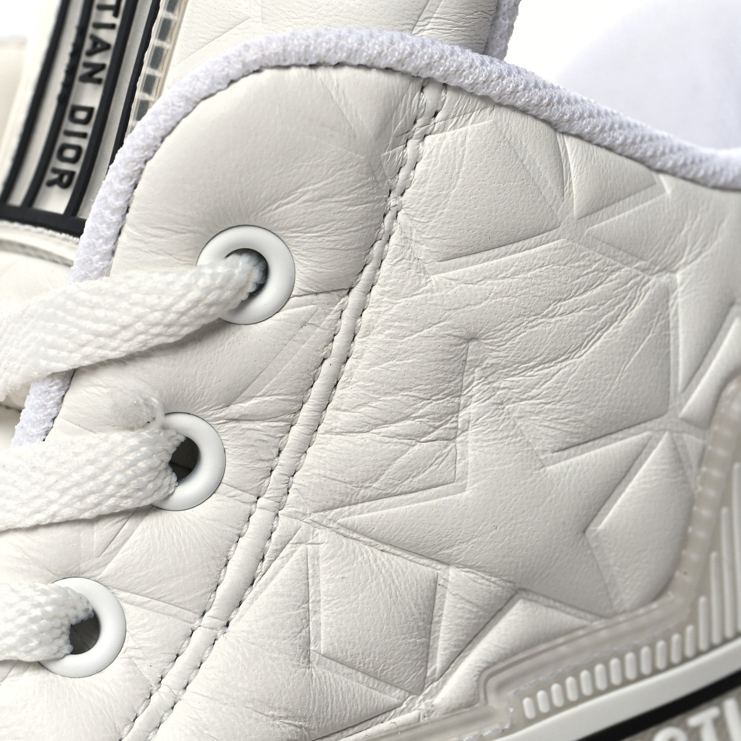 Christian Dior Calfskin Walk'n' Dior Star High Top Sneakers 42 White 10 of 11