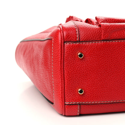 Dolce & Gabbana Calfskin Miss Heather Tote Red 7 of 8