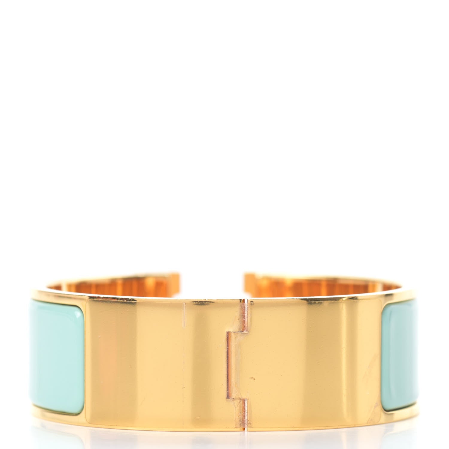 Hermes Enamel Wide Clic Clac H Bracelet PM Lagon 3 of 6