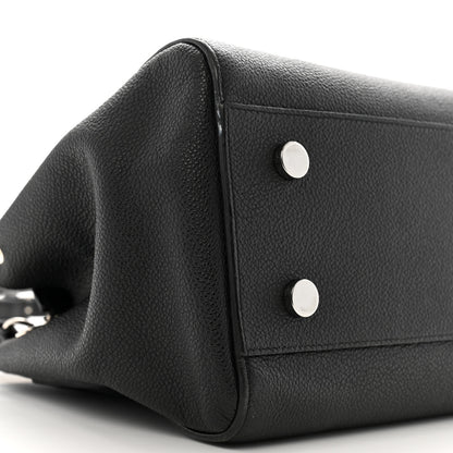 Saint Laurent Grained Calfskin Small Cabas Rive Gauche Black 9 of 12