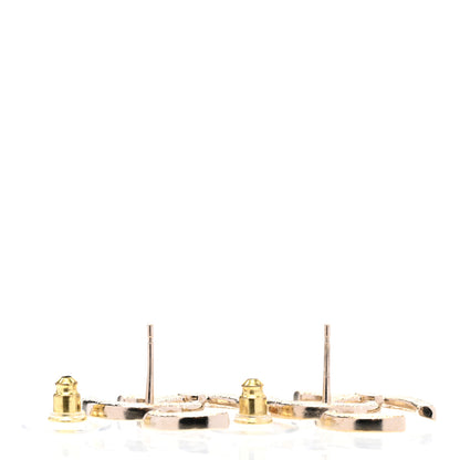 Chanel Crystal Large CC Earrings Gold 3 of 5