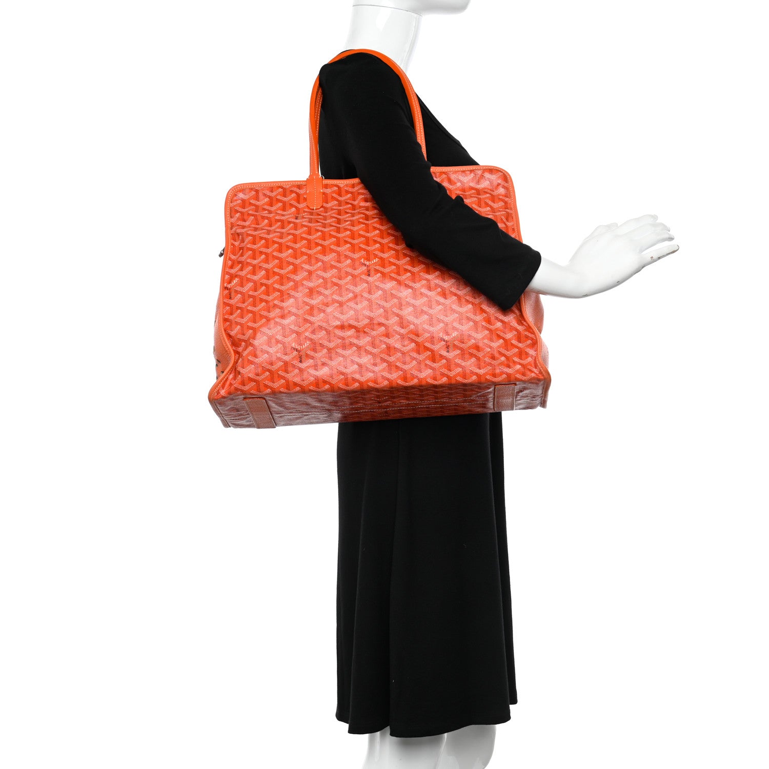 Goyard Goyardine Sac Hardy Pet Carrier PM Orange 2 of 14