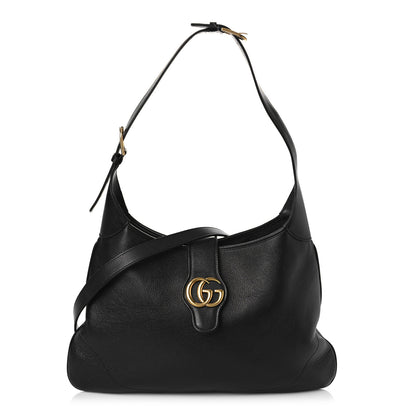 Gucci Goatskin Large Aphrodite Shoulder Bag Black 1 of 8