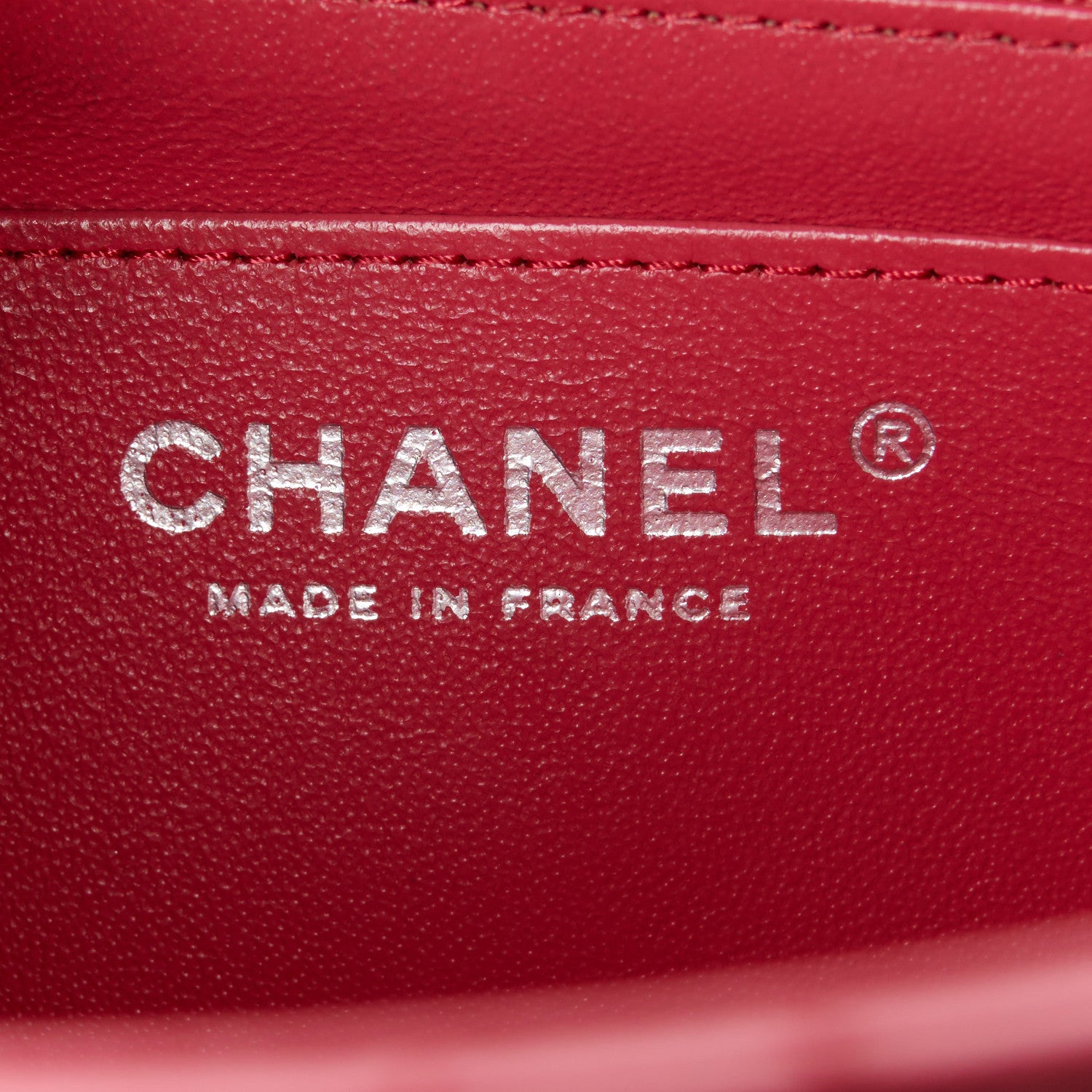 Chanel Lambskin Quilted Mini Square Flap Dark Pink 7 of 11